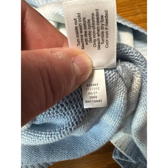 Lane Bryant Womens Tie-Dye Open Front Cardigan Blue & White Size 18/20 - Picture 7 of 8